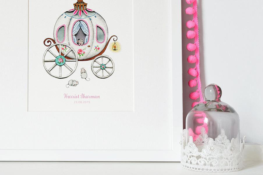 Girl&#39;s Princess Carriage Picture