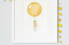 Kid&#39;s Mustard Balloon Bedroom Wall Picture