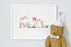 Original Personalised Animals On Parade Print