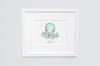 Newborn Baby Octopus Nursery Art Print