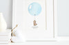 Classic Blue Balloon Set Of Nursery Prints