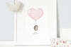 Baby Girl Blush Heart Balloon Print