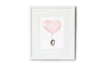 Baby Girl Blush Heart Balloon Print