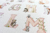 Girl&#39;s Pink Woodland Alphabet Nursery Print