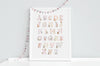 Girl&#39;s Pink Woodland Alphabet Nursery Print