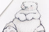 Newborn Baby Polar Bear Nursery Wall Art Print