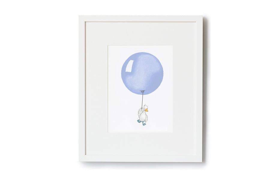 Powder blue balloon picture for baby boy&#39;s room