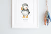 Newborn Baby Puffin Nautical Nursery Picture