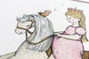 Girl&#39;s Big Rocking Horse Princess Picture