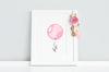 Baby Girl Rose Pink Round Balloon Picture