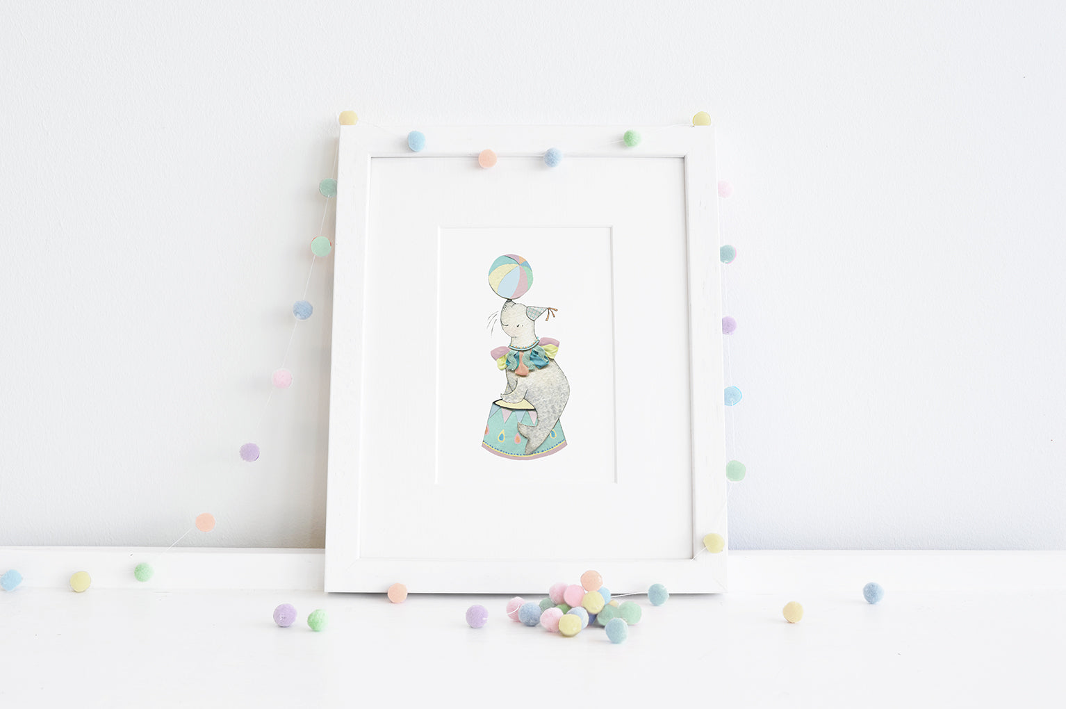 Sea Lion Picture for a Circus Theme Kid&#39;s Room