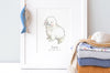 Newborn Baby Seal Nautical Nursery Picture