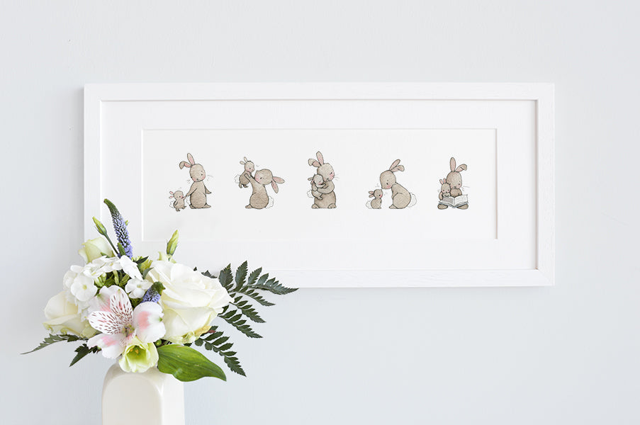 Framed Some Bunny Loves You Long Children&#39;s Print