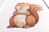 Newborn Baby Squirrel Nursery Art Picture