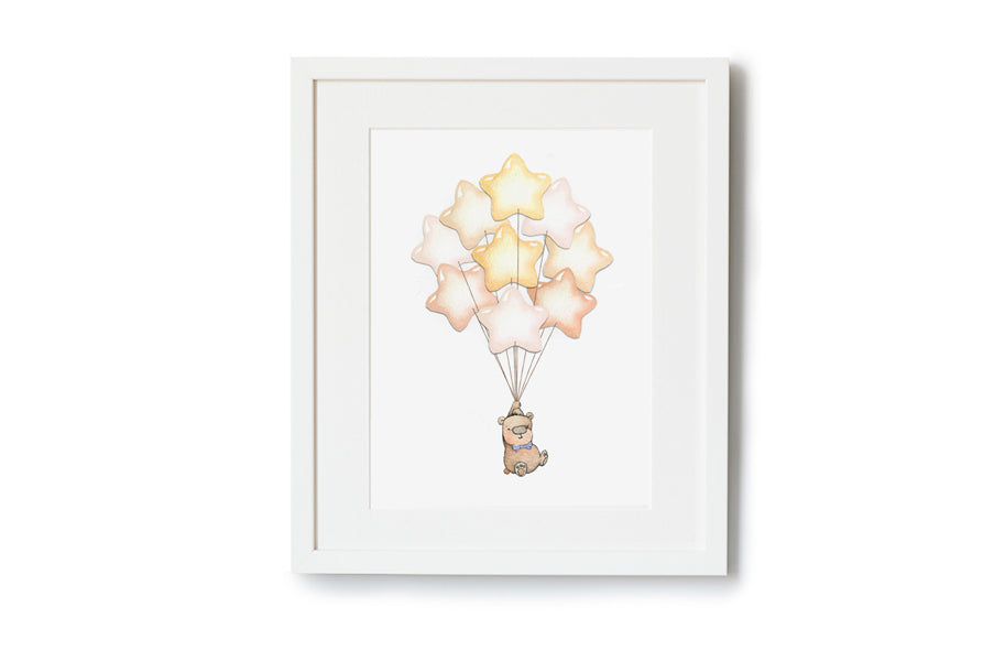 Children&#39;s personalised Star Balloon Bunch picture (Copy)