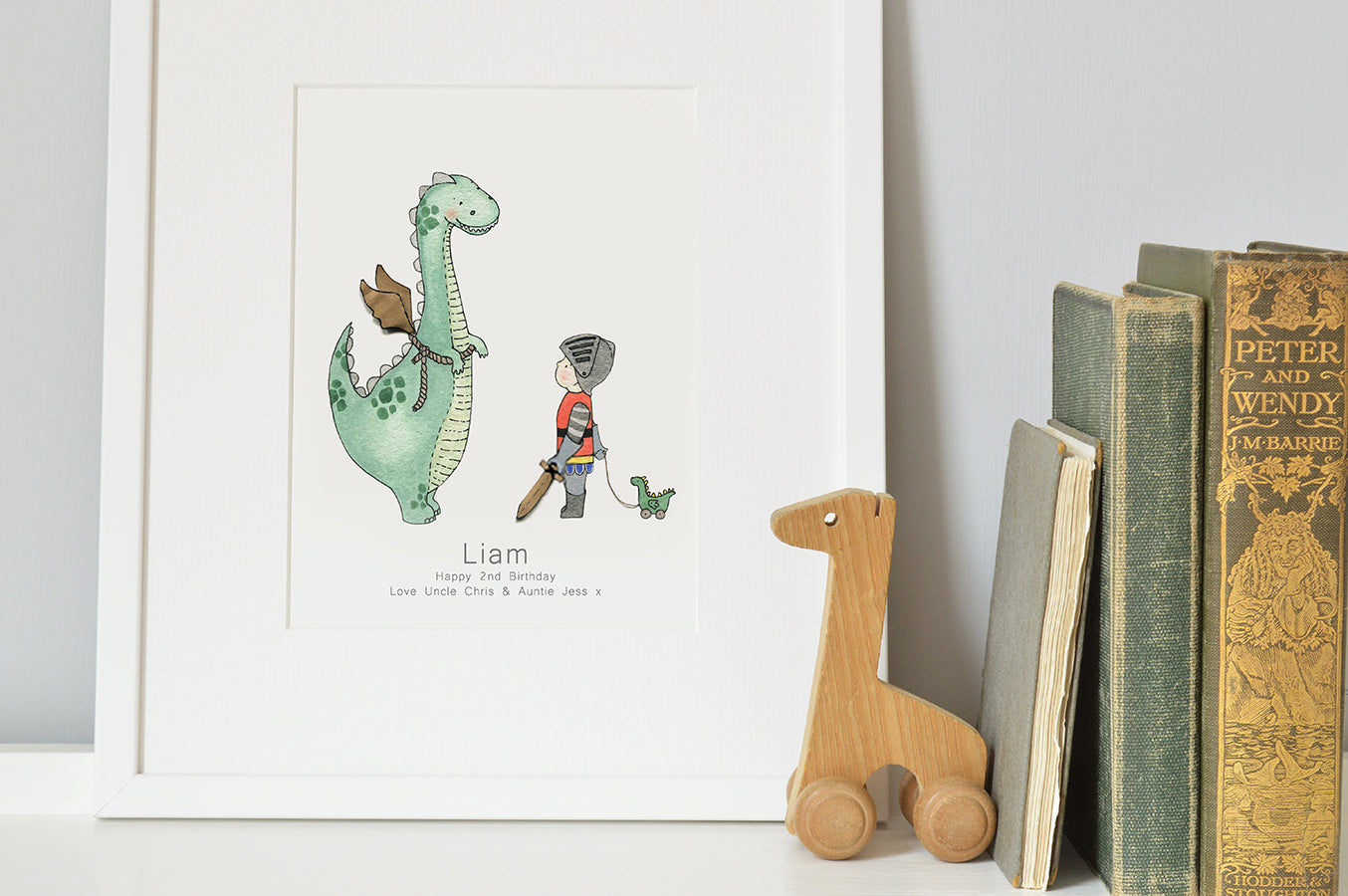 Dinosaur Dragon Wall Art Print for Child&#39;s Bedroom (Copy)