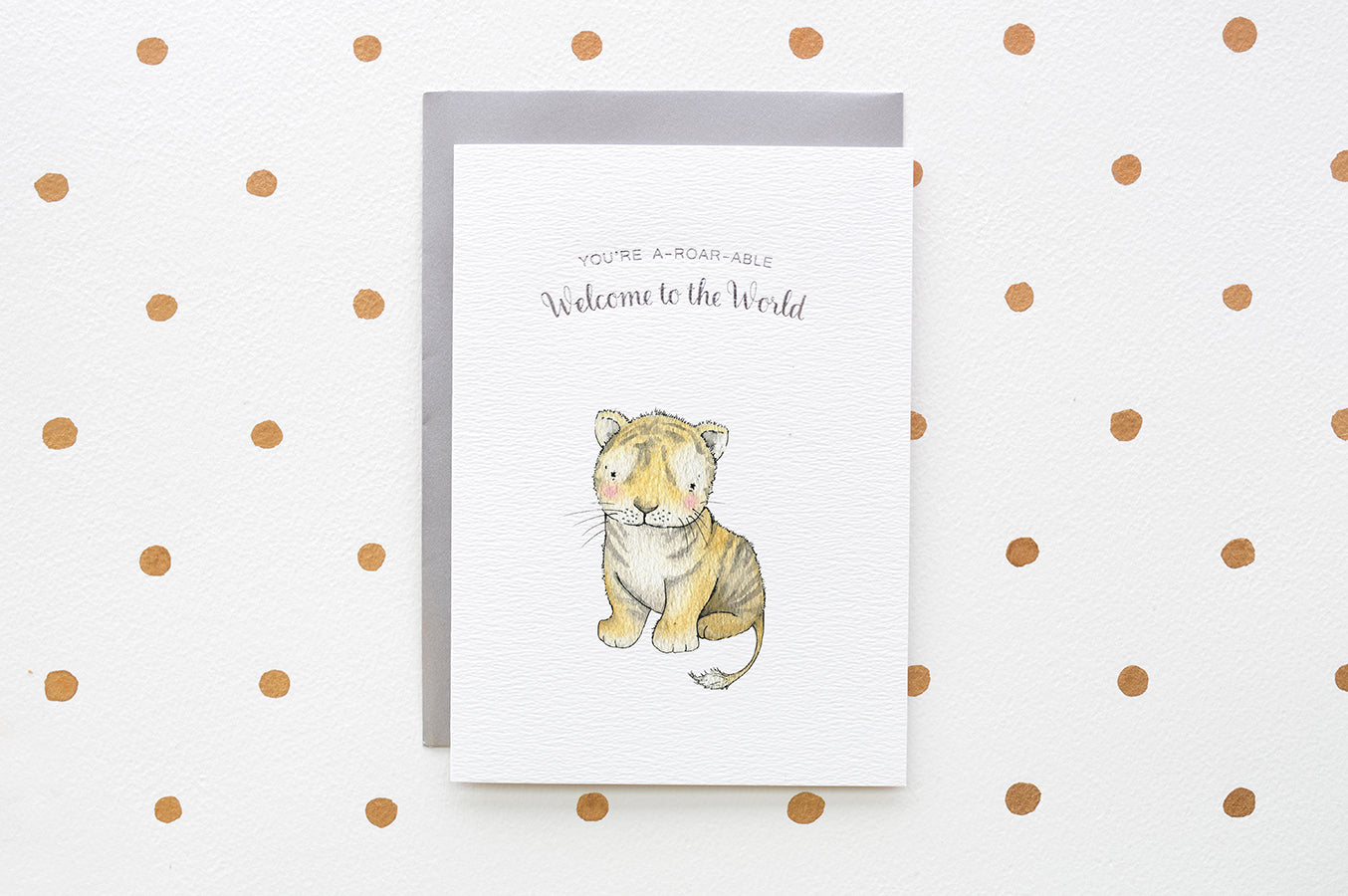 You're A-roar-able New Baby Tiger Card