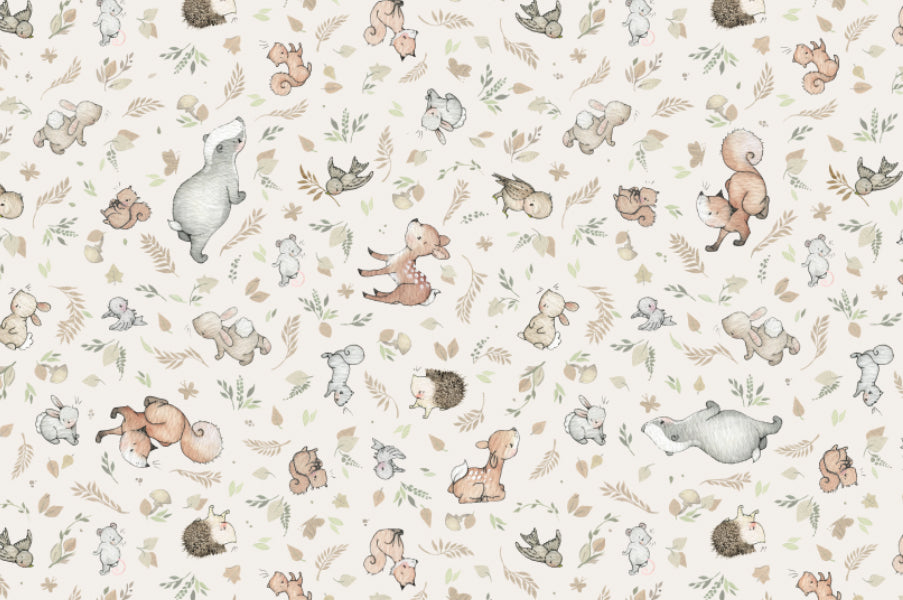 Children's Woodland Animal Cotton Fabric