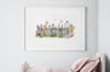 Girl&#39;s Big Enchanted Tea Party Bedroom Picture