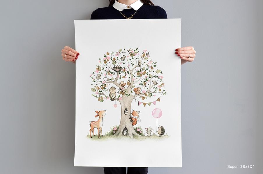 Big Pear Tree Picture for a Child&#39;s Bedroom Wall