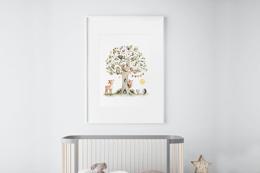 Big Pear Tree Picture for a Child&#39;s Bedroom Wall