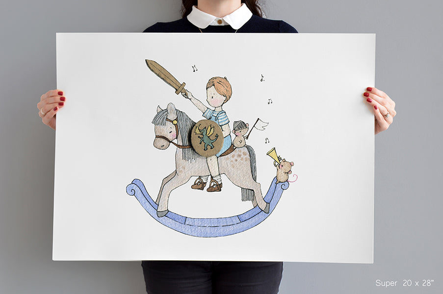 Big Traditional Rocking Horse picture for boy&#39;s room