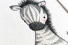 Safari Newborn Baby Animals Nursery Art Set