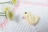 100% Cotton Baby Ducks Pink Knit Blanket