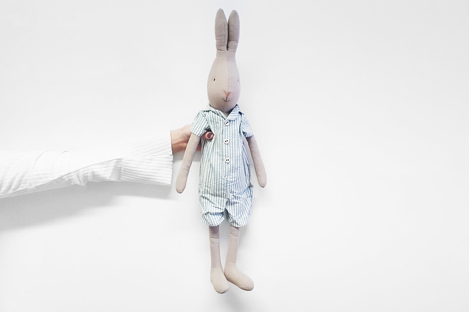Maileg Rabbit with Pyjamas Soft Toy