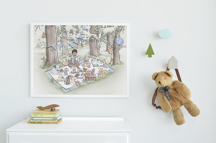 Big picnic picture for a classic boy&#39;s nursery