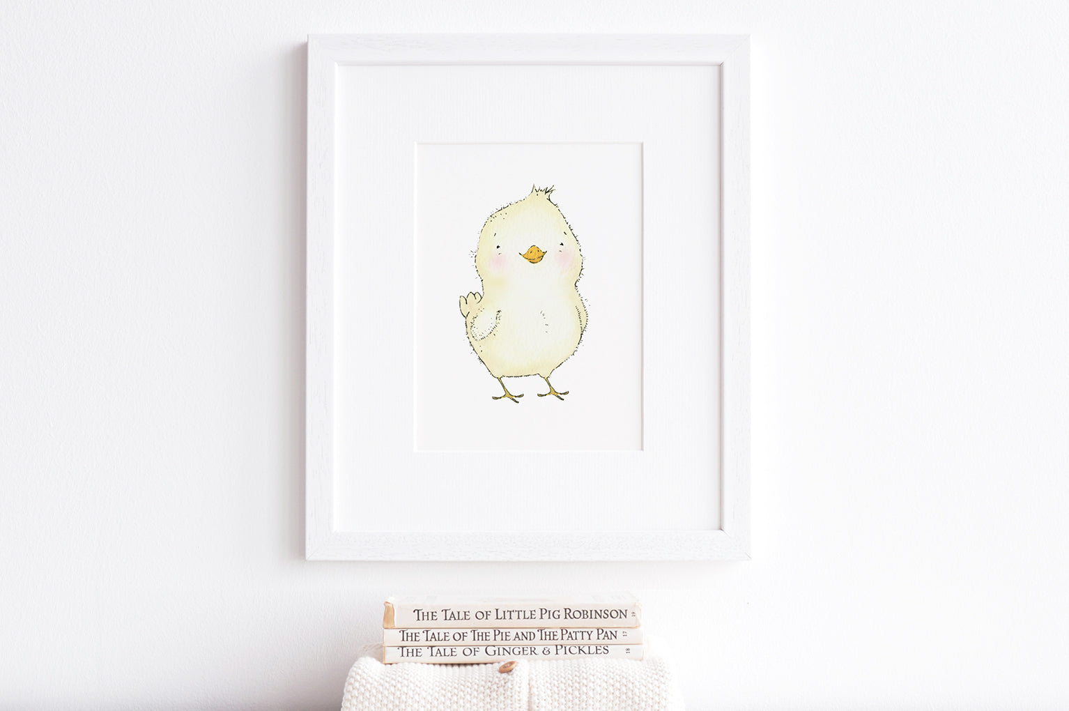 Newborn Baby Chick Art Print