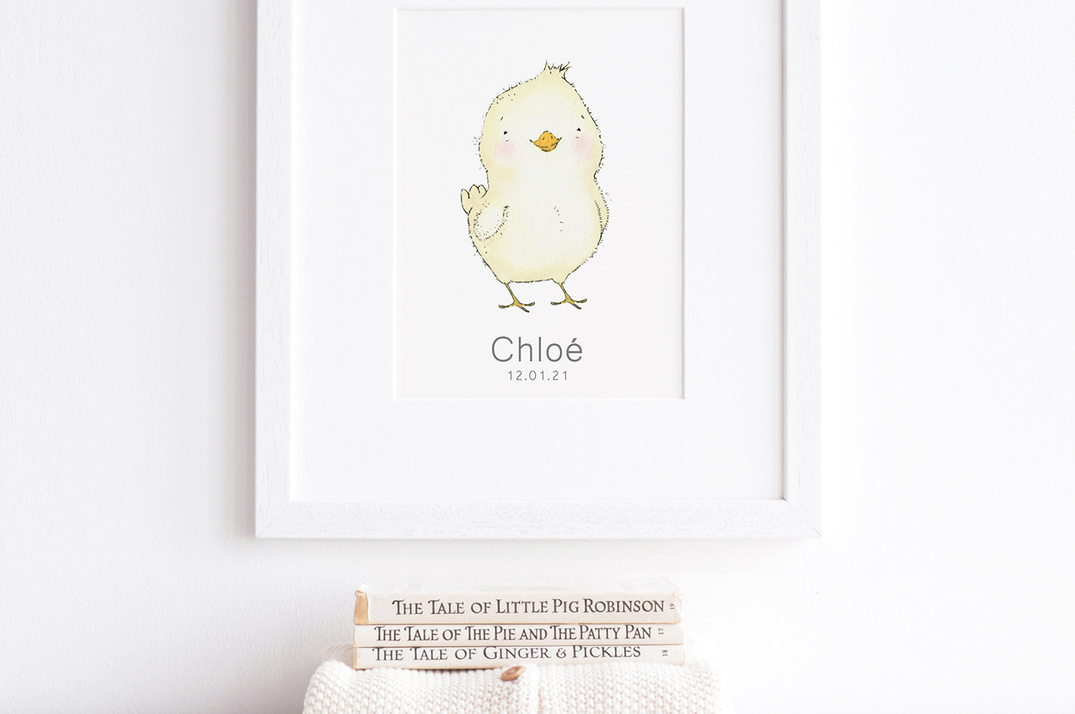 Newborn Baby Chick Art Print