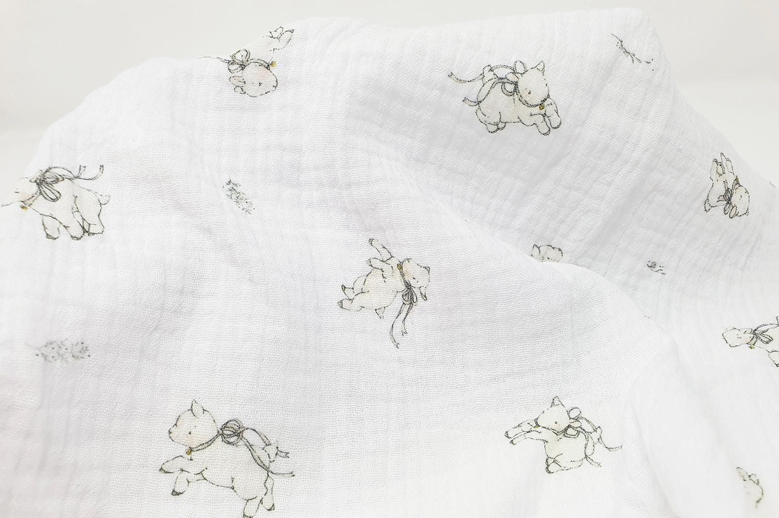 Counting Sheep 100% cotton baby muslin cloth square