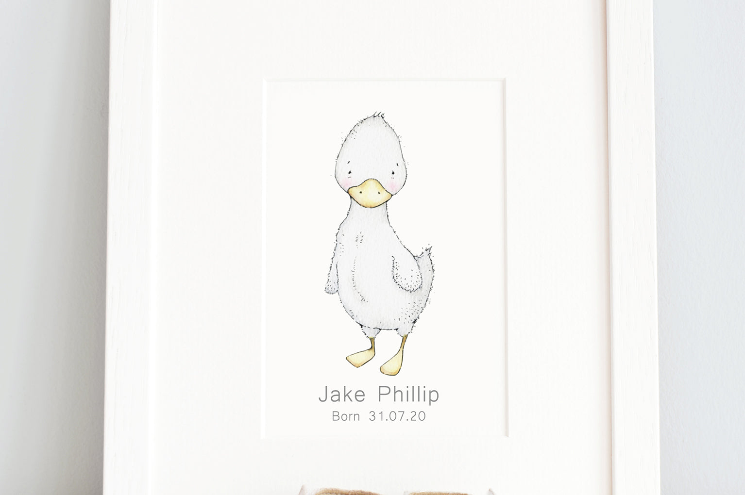 Newborn Baby Duckling Art Print