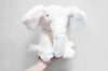 Large Soft Plush White Baby Toy Elephant