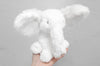 Medium Soft Plush White Baby Toy Elephant