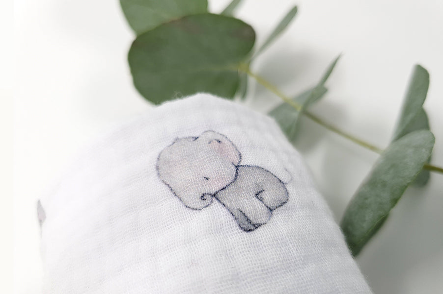 Elephant sales muslin squares