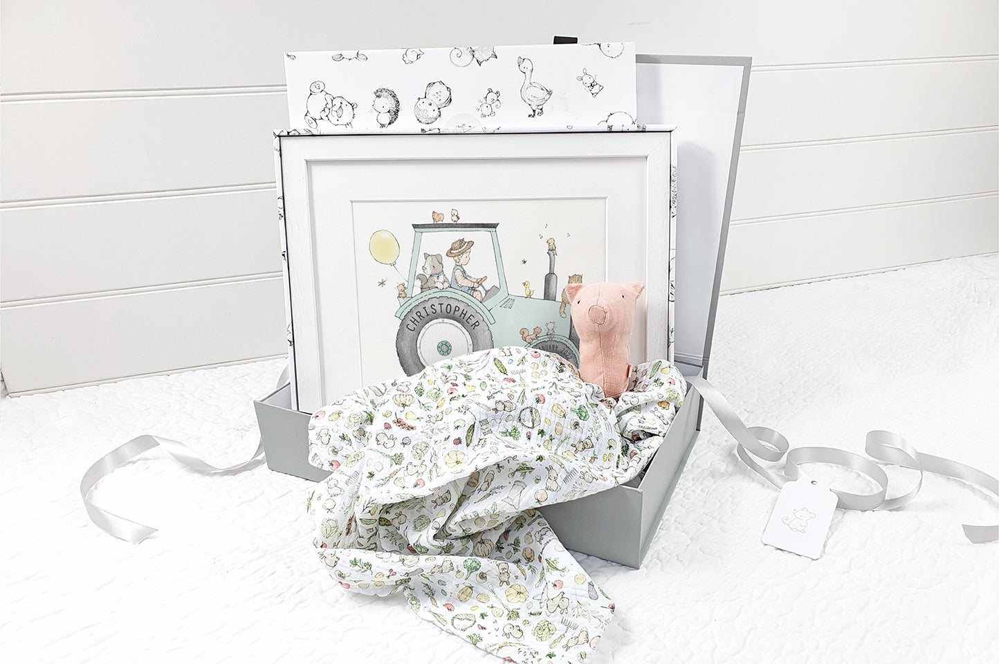 Personalised Little Farmer Baby Gift Box