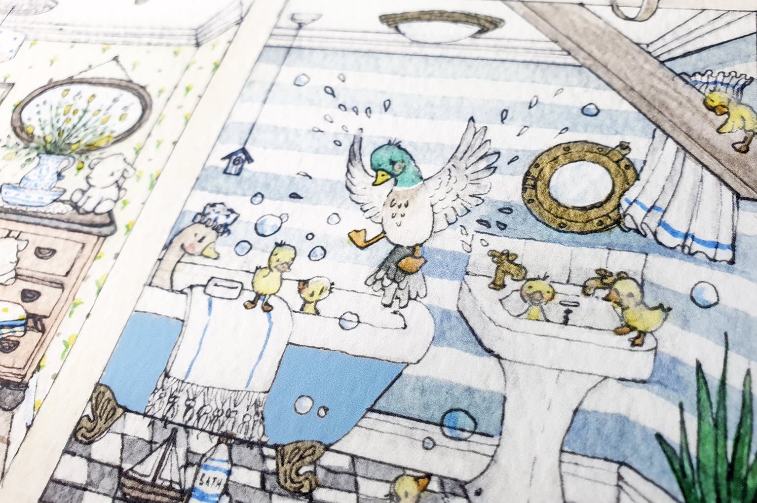 Children&#39;s Illustrated Farm House Fine Art Wall Print