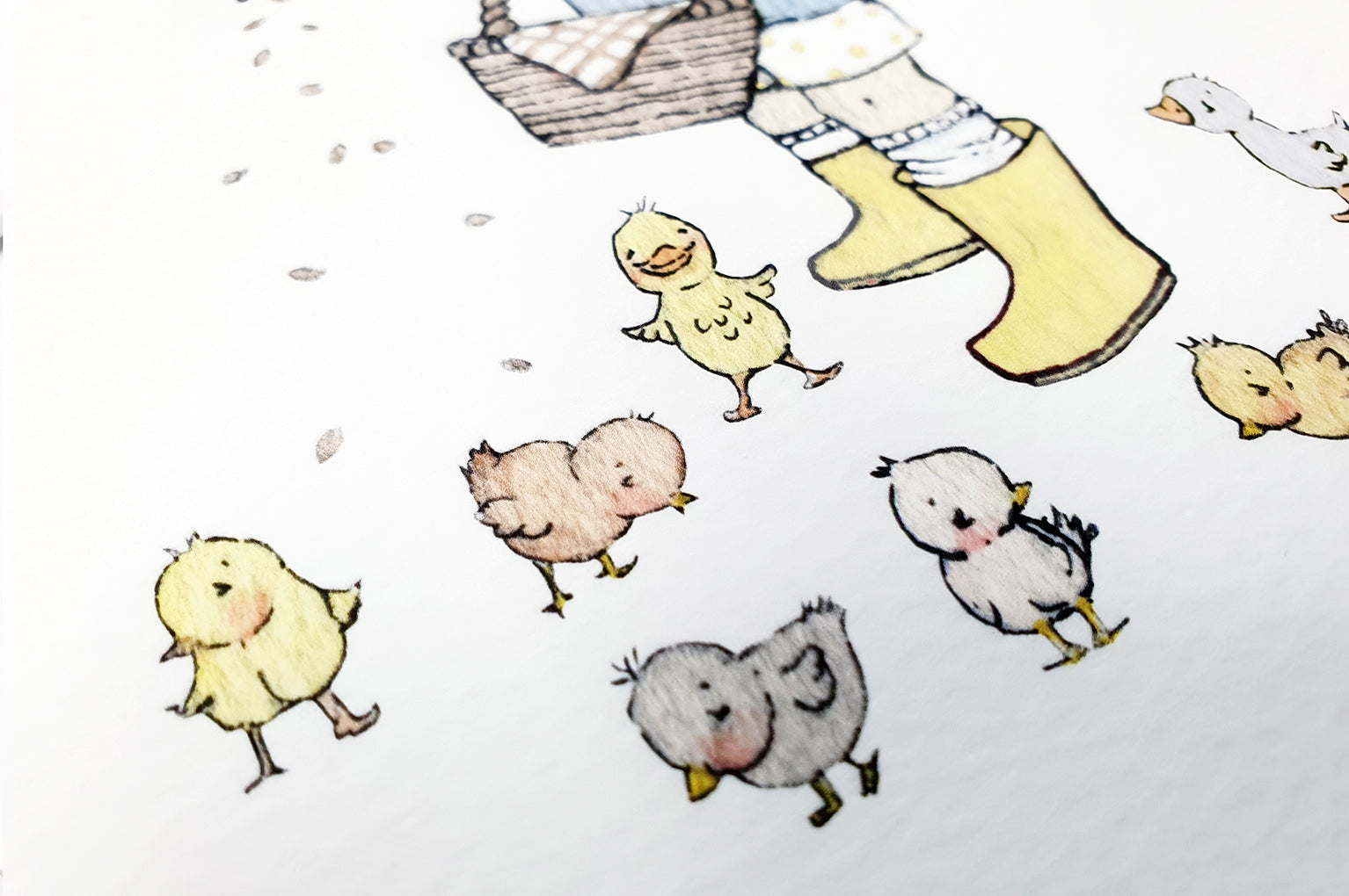 Children&#39;s Feeding Time Farm Picture