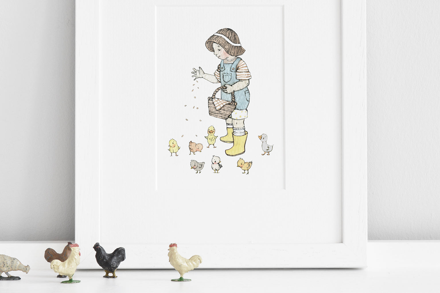 Children&#39;s Feeding Time Farm Picture