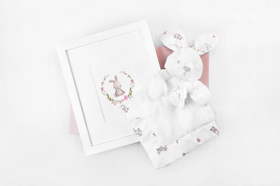 Baby Girl Floral Rabbit Gift Box