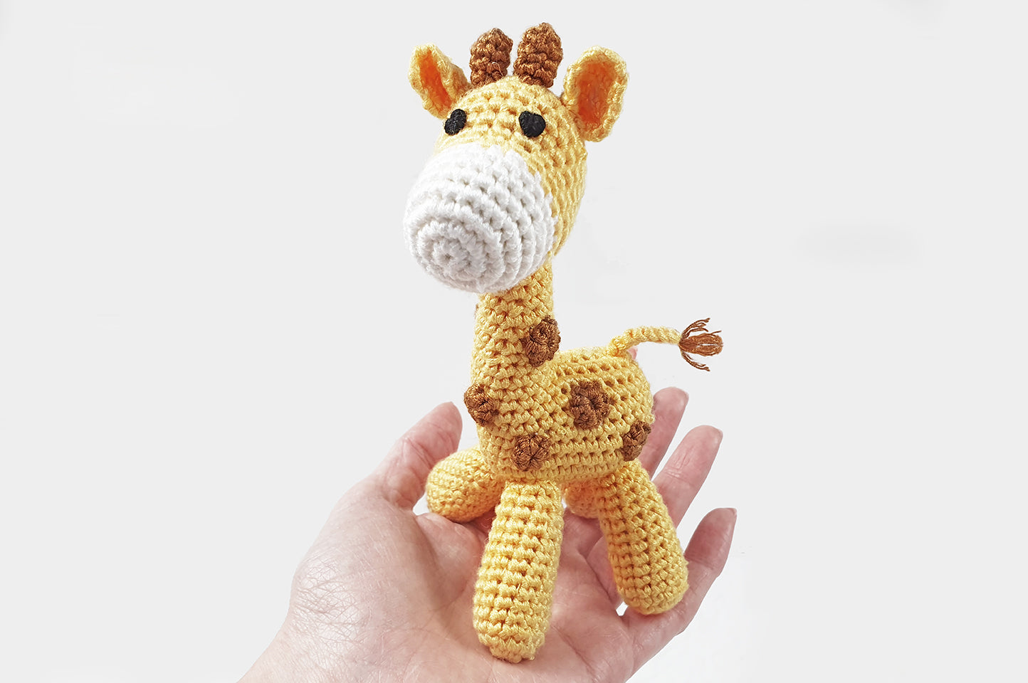 50% OFF | Cute Handmade Crochet baby giraffe rattle