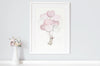 Girl&#39;s Pink Heart Balloon Bunch Wall Picture