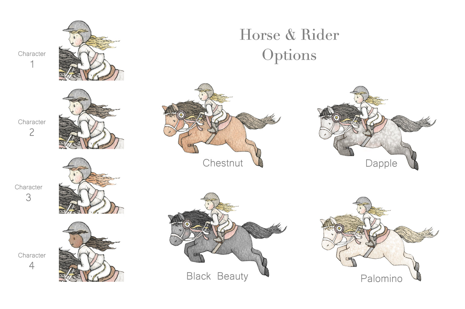 Girl&#39;s Horse Riding Wall Art Picture