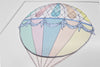 Big Hot Air Balloon Journey Print for Kid&#39;s Bedroom