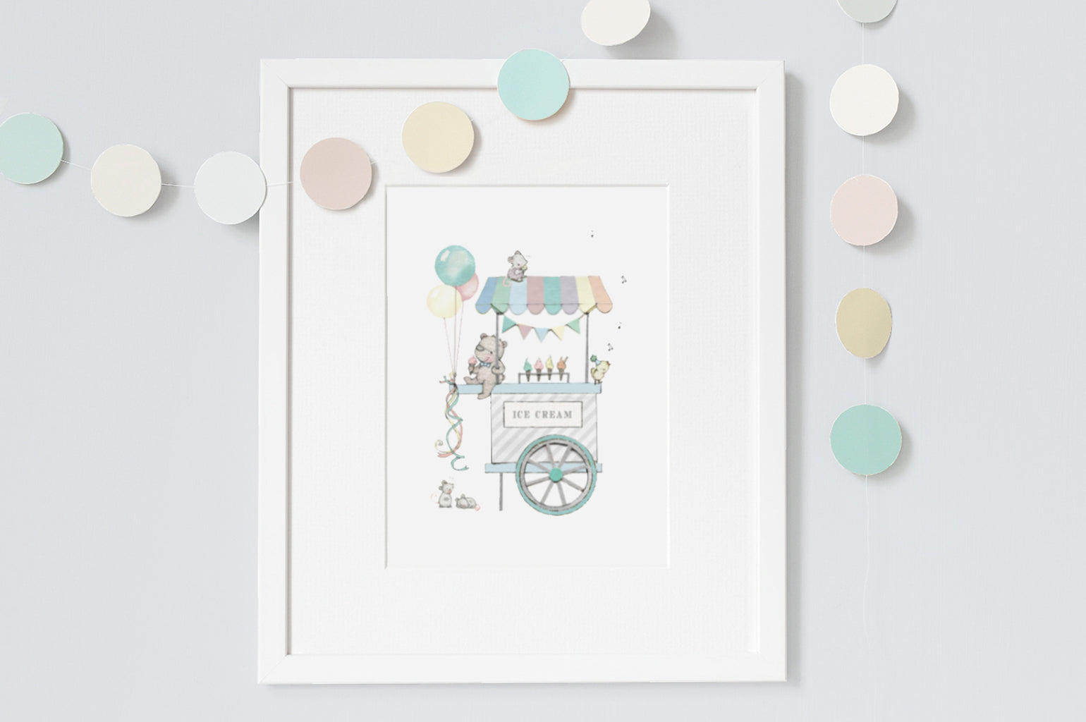 Children's Ice Cream Cart Fun Fair Picture