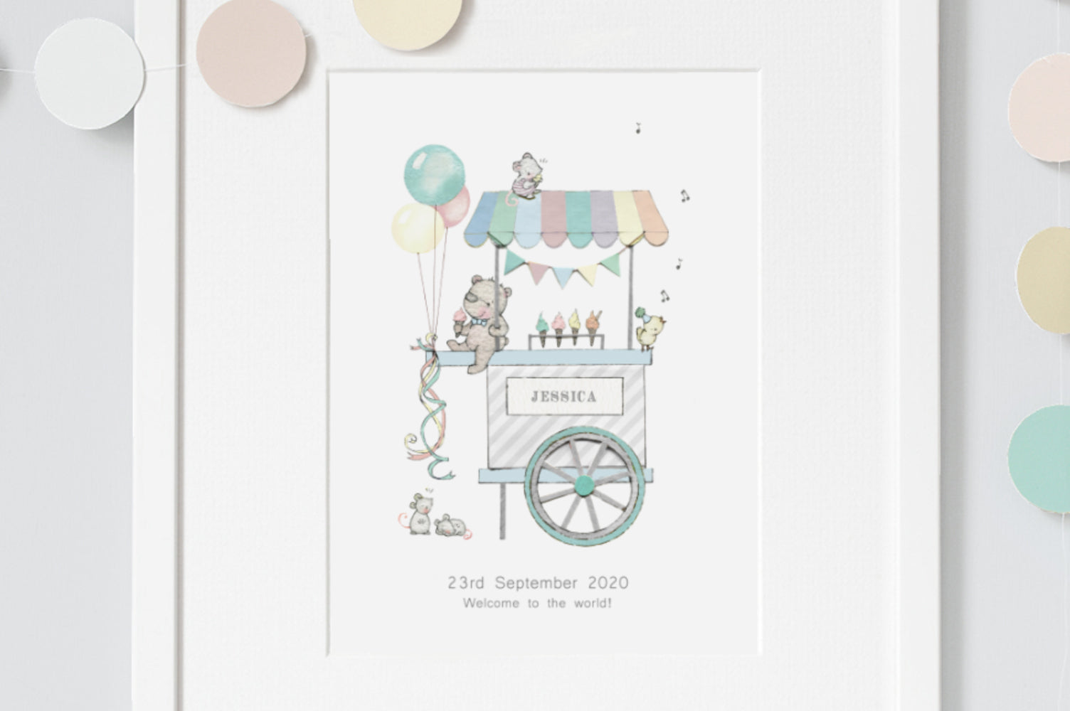 Children&#39;s Ice Cream Cart Fun Fair Picture