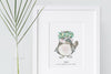 Newborn Baby Kookaburra Print
