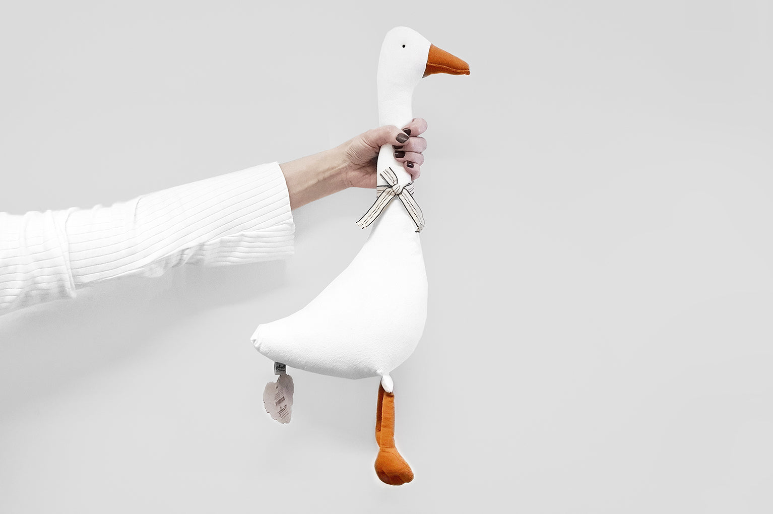 Children's Maileg white goose soft duck Toy